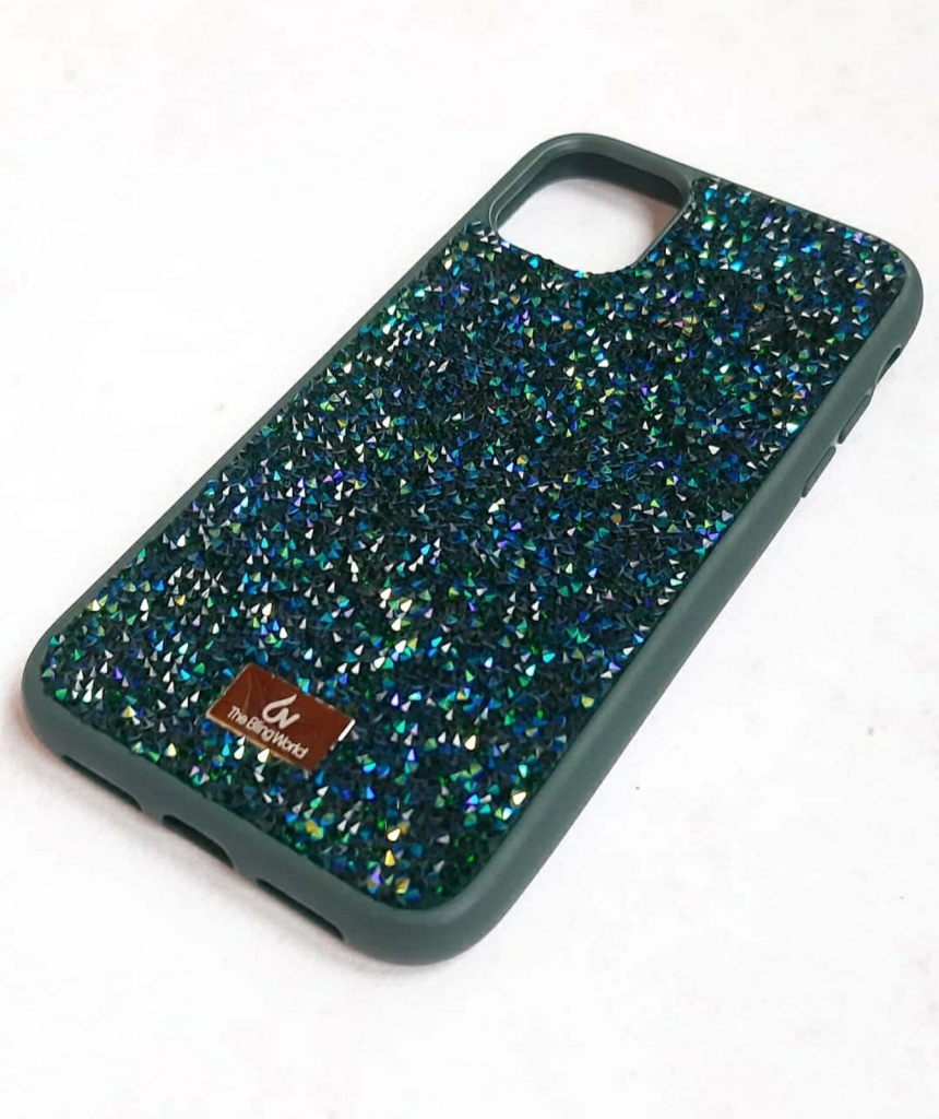 

Чехол CaseFashion diamonds (TPU) для iPhone 11 Pro emerald