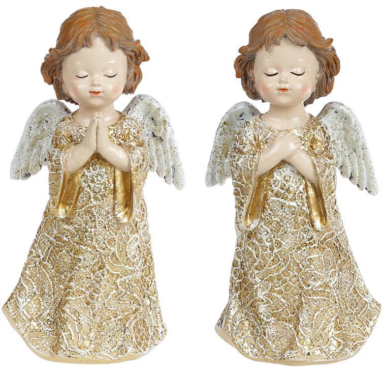 

Набор 2 декоративных подвески Angel Антик 8.5х6х16.5 см, полистоун Bona DP43224