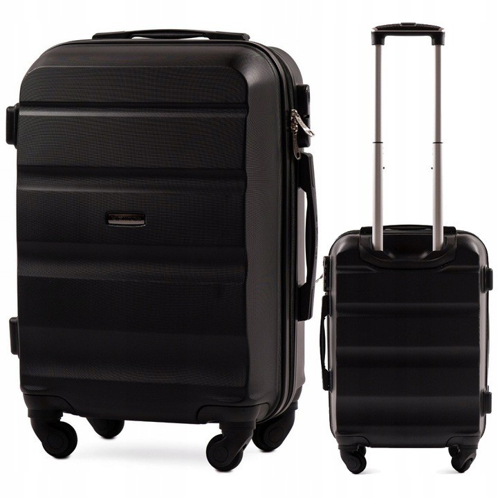 

Мини дорожный пластиковый чемодан WINGS AT01 XS черный black