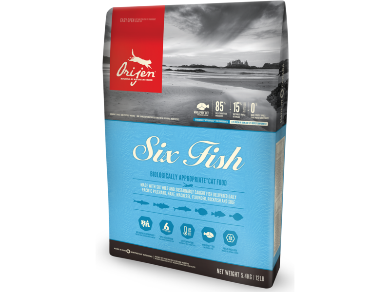 

Сухой корм для котов Orijen Six Fish Cat 5,4 кг