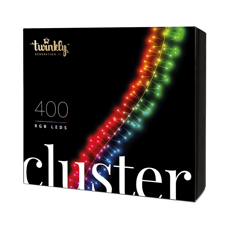 

Smart LED Гирлянда Twinkly Cluster RGB BT+WiFi кабель чорний 6м, 400 ламп (5 м)