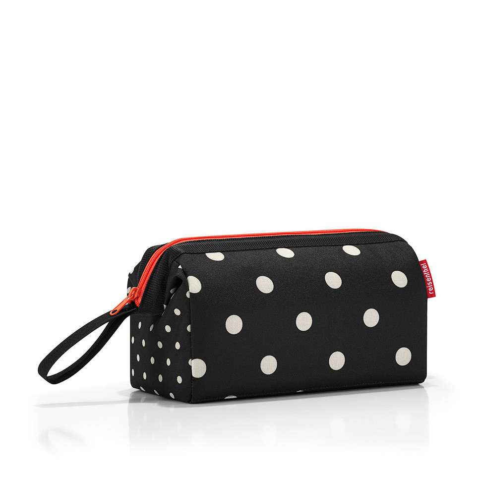 

Косметичка Reisenthel Travelcosmetics 26x18 см (чёрный горошек)