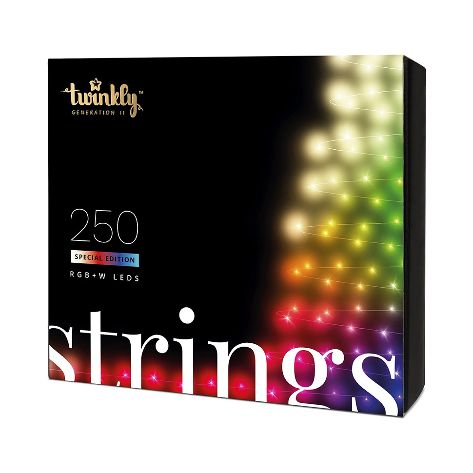 

Smart LED Гирлянда Twinkly Strings RGBW BT+WiFi кабель прозрачный 20 м, 250 ламп (20 м, 250 ламп)