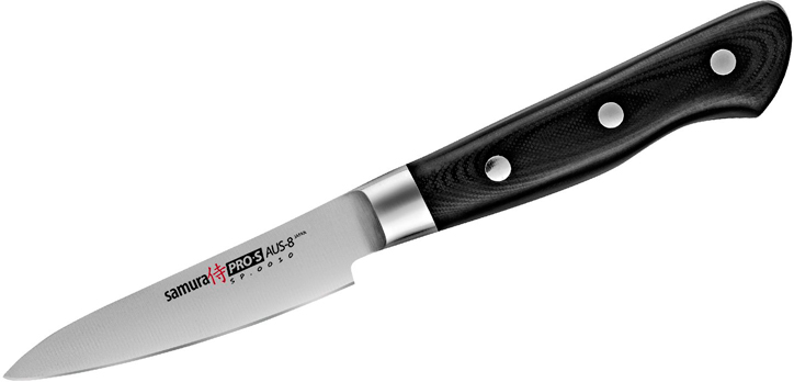 

Нож кухонный Samura Pro-S овощной 88 мм Черный (SP-0010)