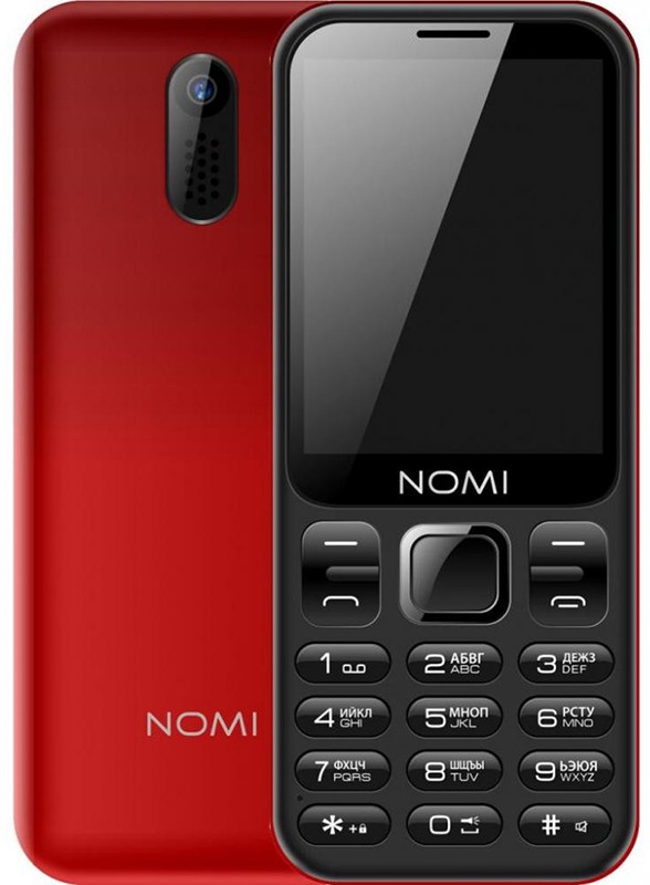 

Мобильный телефон Nomi i284 (Red) [47386]