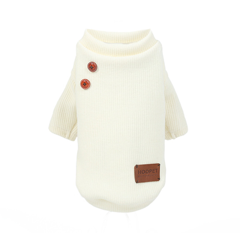 

Свитер для собак Hoopet HY-1186 Beige L весенне-осенняя водолазка