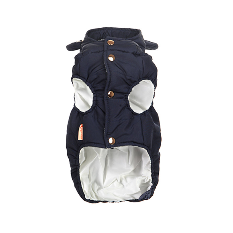 

Куртка с капюшоном для собак Hoopet HY-1013 Dark Blue S осень-зима