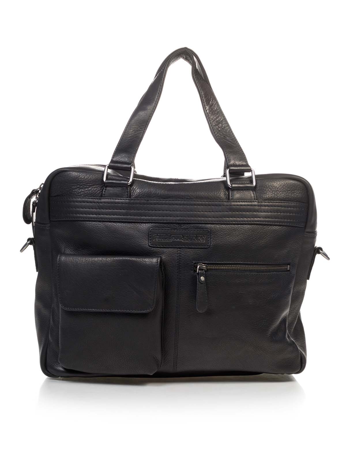 

Мужская Сумка HILL BURRY 3330_black Кожаная Черный