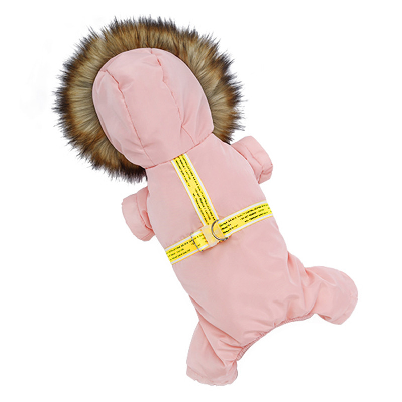

Комбинезон с капюшоном для собак Hoopet HY-Y2256 Pink L теплый зимний