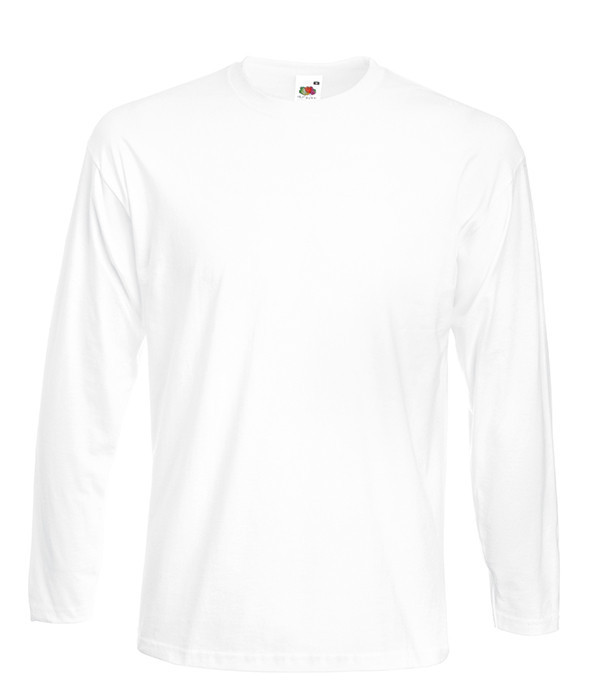 

Футболка Fruit of the Loom Super premium l/  Белый, Футболка Fruit of the Loom Super premium l/s S Белый