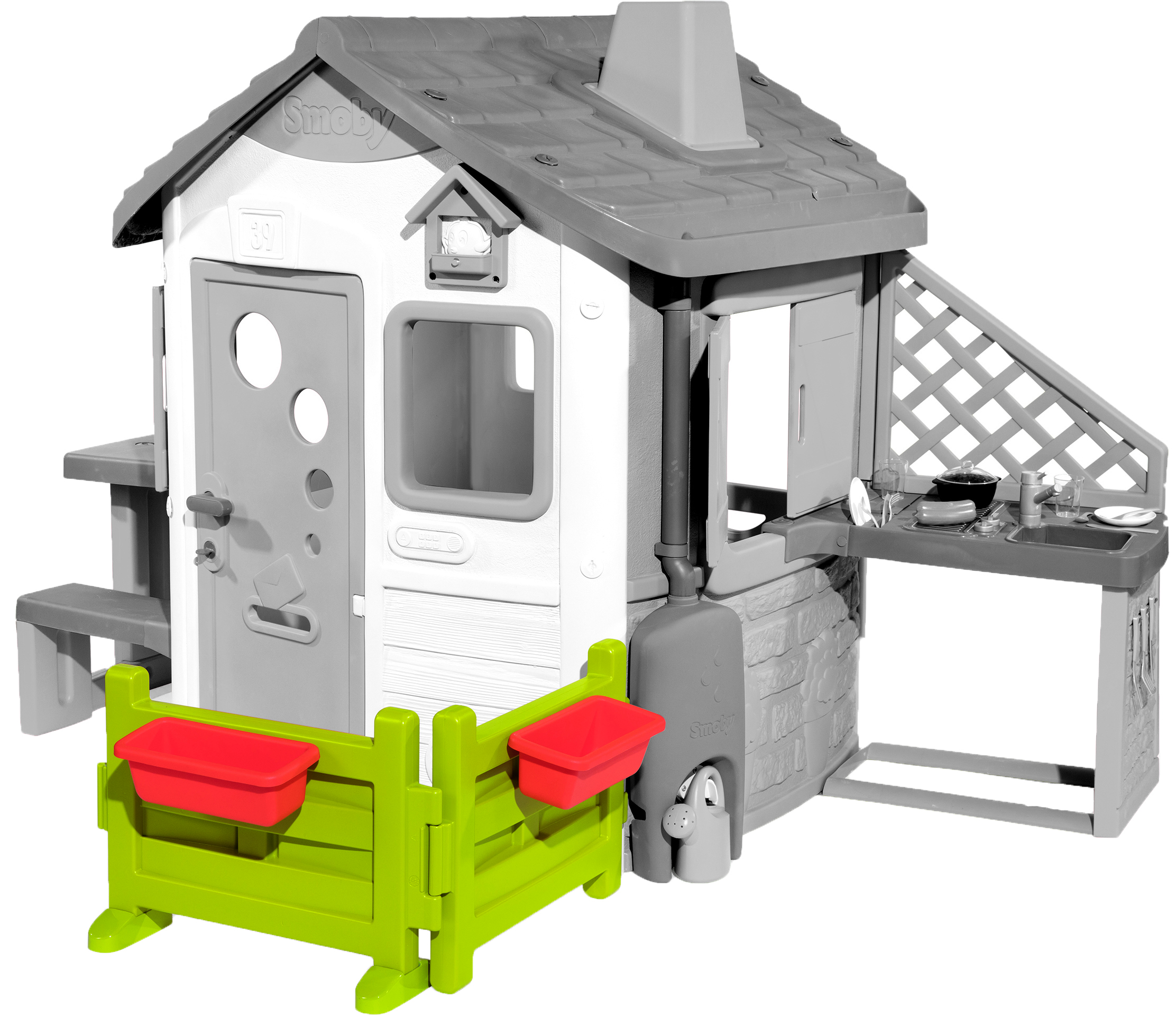 

Угловой забор Smoby Toys с 2 цветниками для дома (810904) (3032168109049)