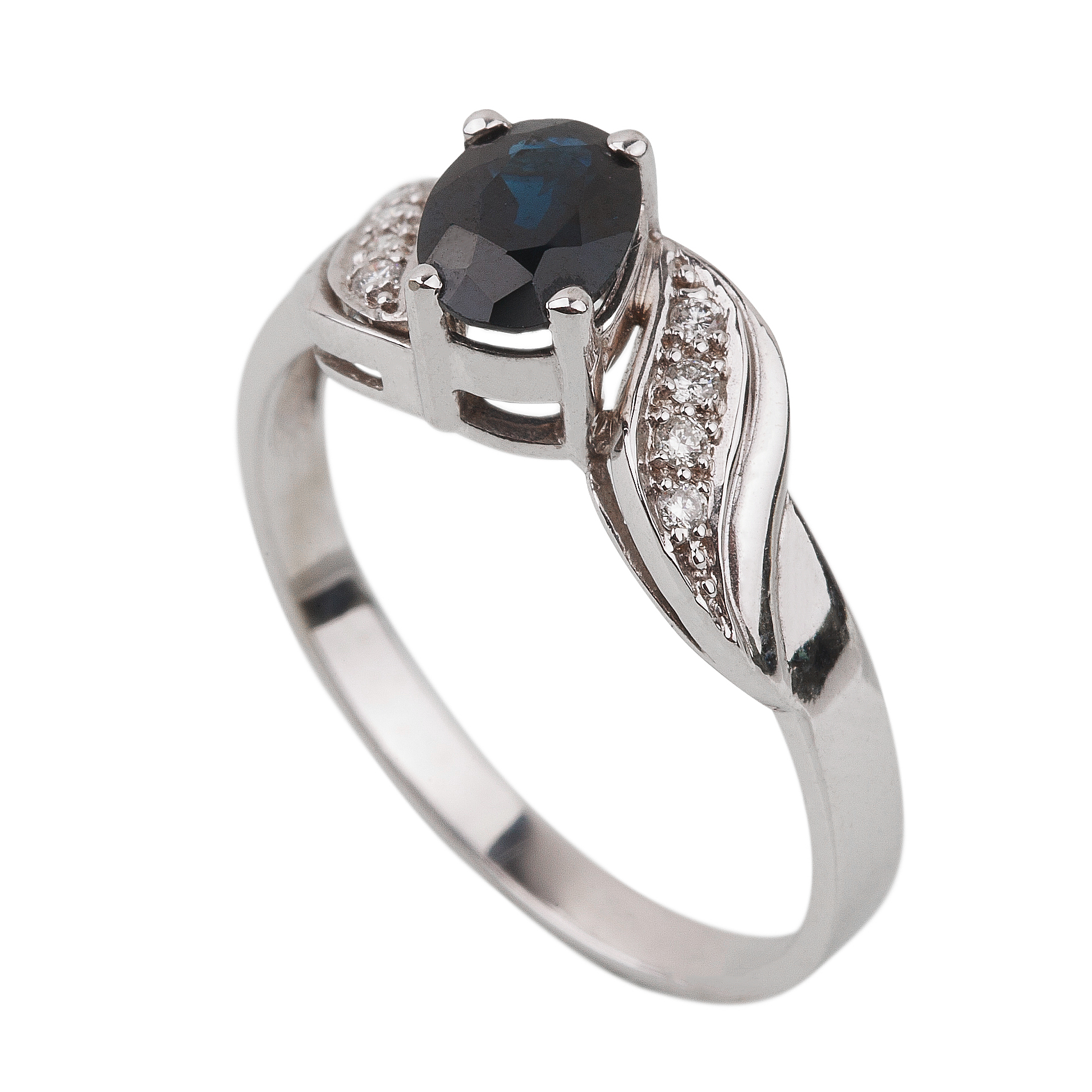 

Серебряное кольцо "G" с фианитом K11869 Диамант, 16,5 размер