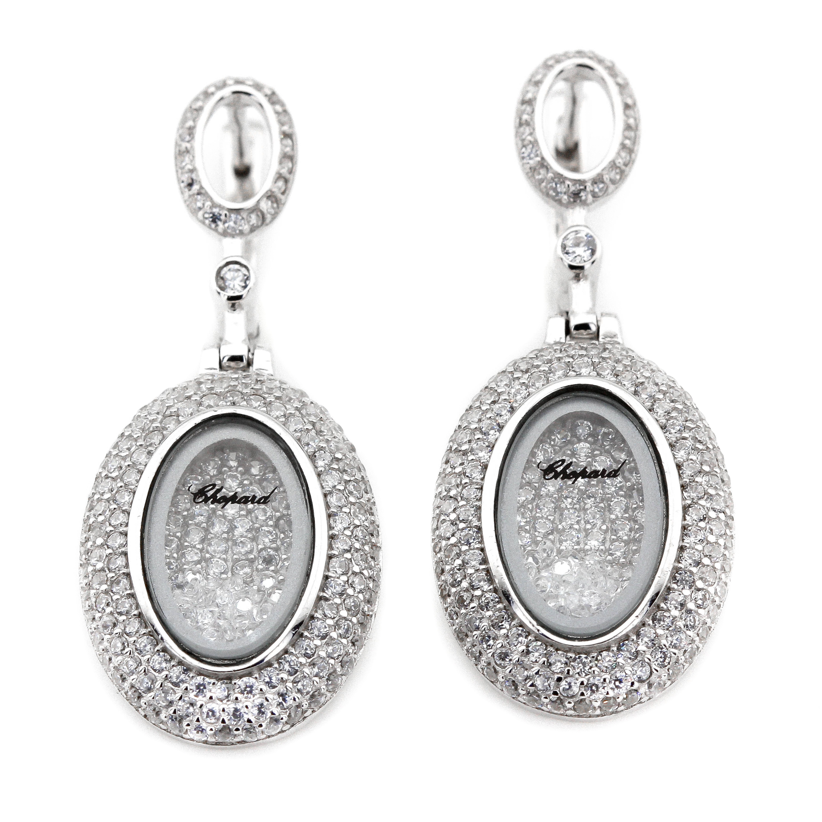 

Серебряные серьги с фианитами CC12002 Диамант