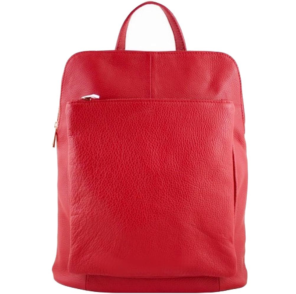 

Женская кожаная сумка-рюкзак Bottega Carele BC704 red