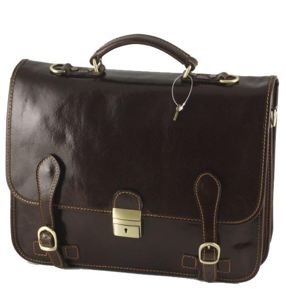 

Кожаный портфель Tuscany Italia COT5010 dark brown