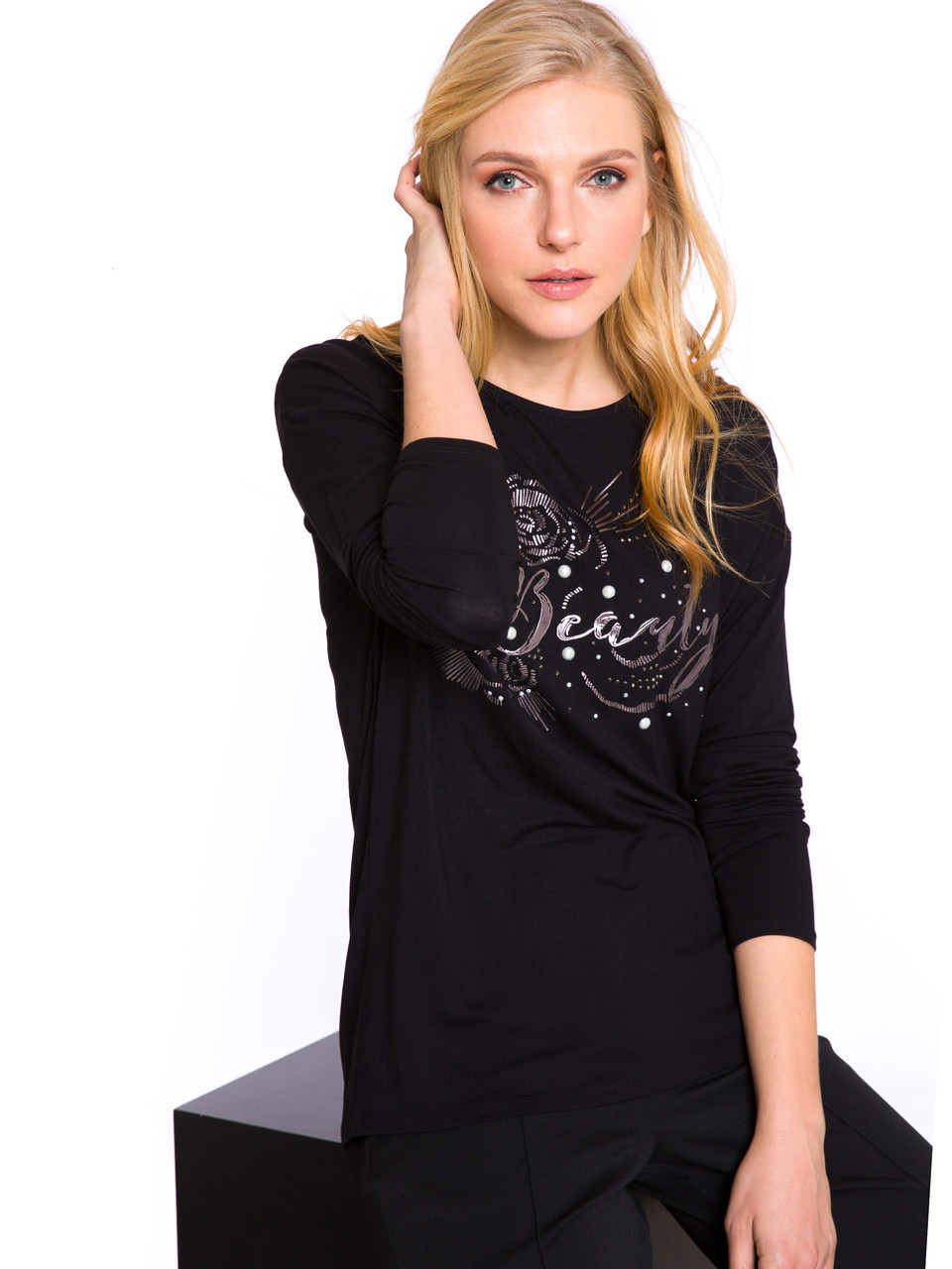 

Реглан LC Waikiki XXXL Черный (LCW Woman -1303)
