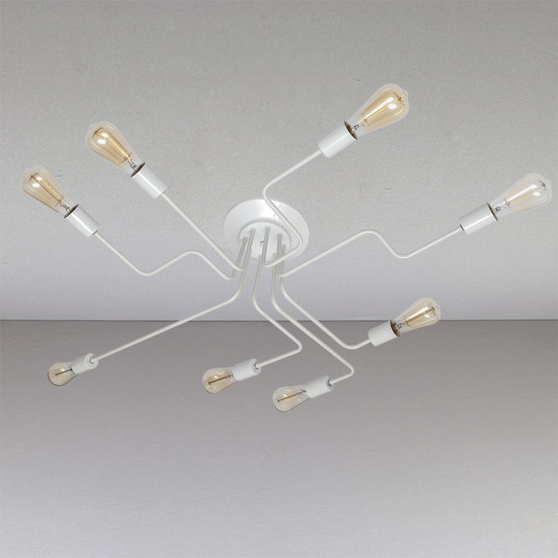 

Люстра Light House LS-13174-8 WH белая