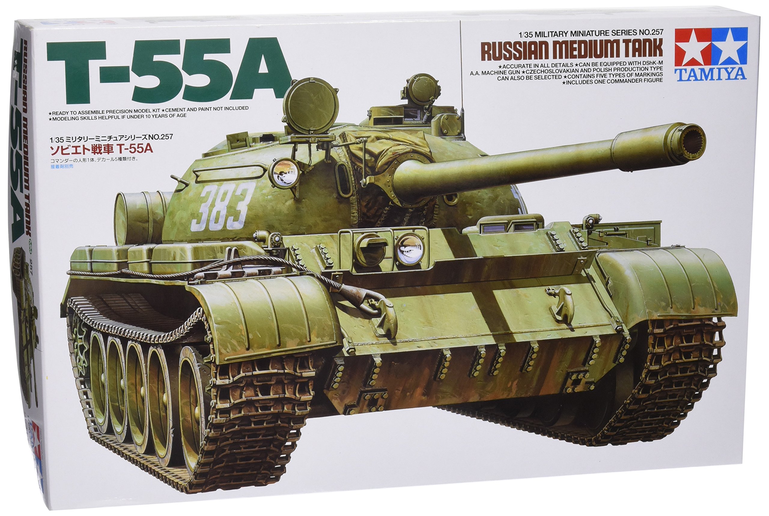 

Сборная модель TAMIYA Soviet Tank T-55 (35257)