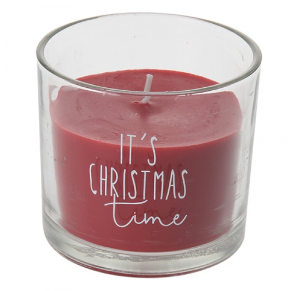 

Свеча новогодняя в стакане Its Christmas Time Present свеча новогодняя красная
