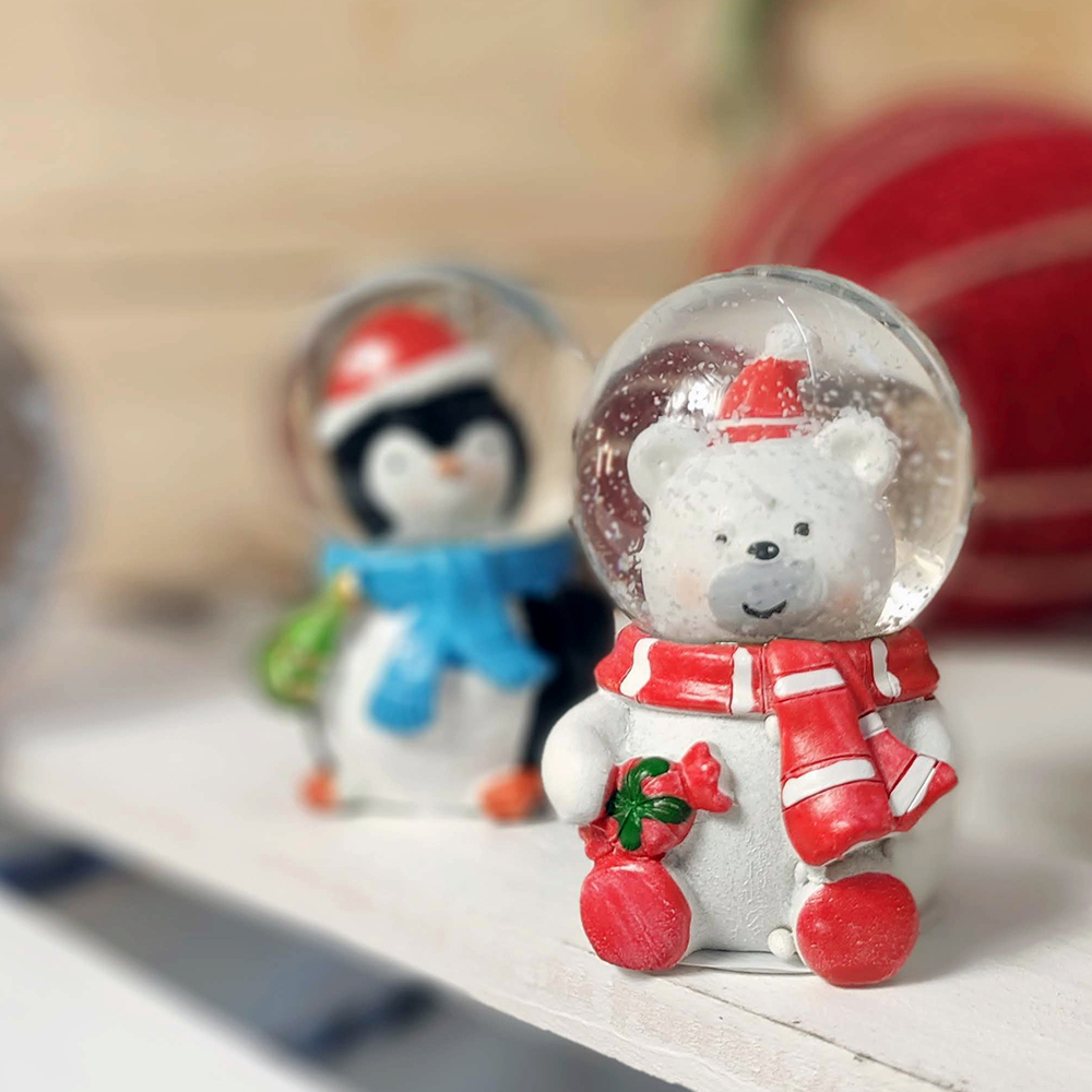 

Новогодний декор Водяной снежный шар Мишка Present декор новогодний водяной снежный шар в виде мишки маленький