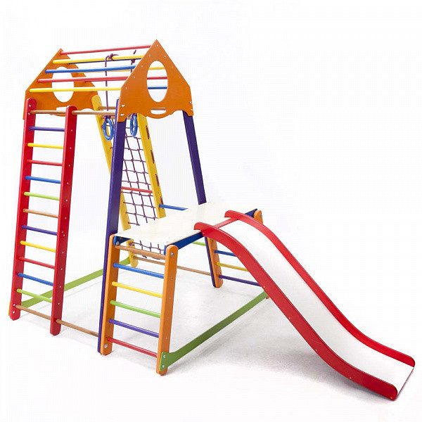 

Детский спортивный комплекс SportBaby BambinoWood Color Plus 1-1 170 х 130 х 130 см
