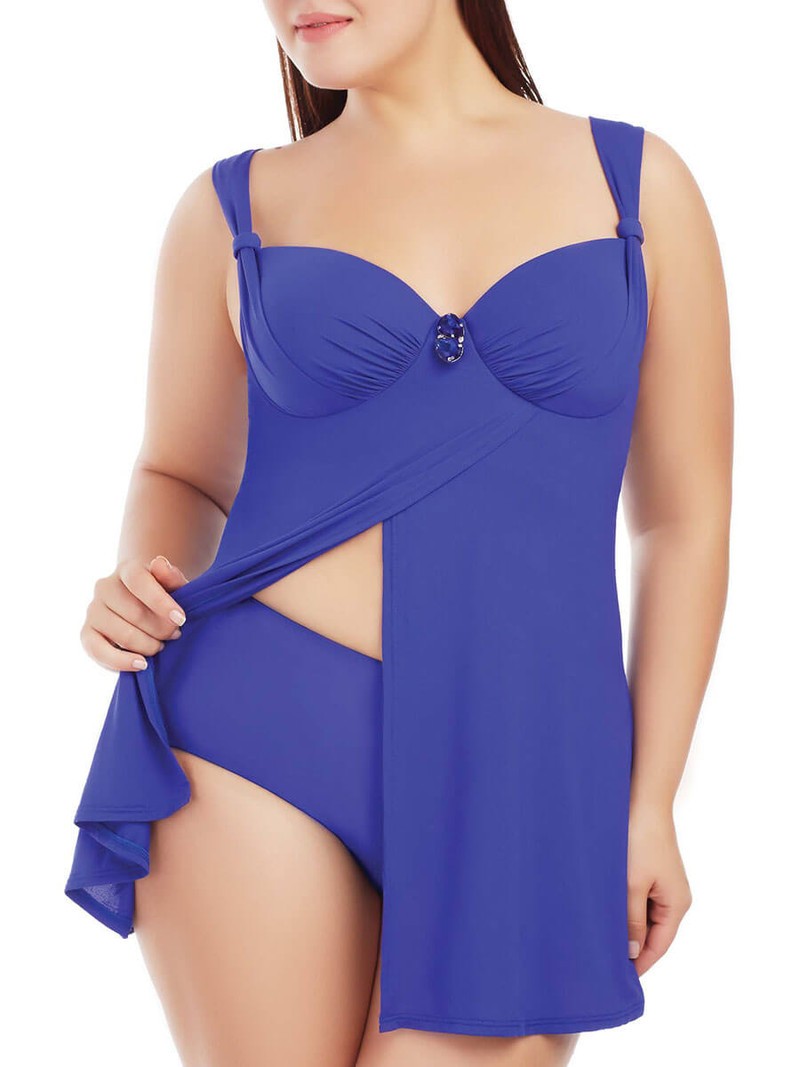 

Плавки с высокой талией Marc & Andre L1714-ZP-HWB  Синий, Плавки с высокой талией Marc & Andre L1714-ZP-HWB 48 Синий