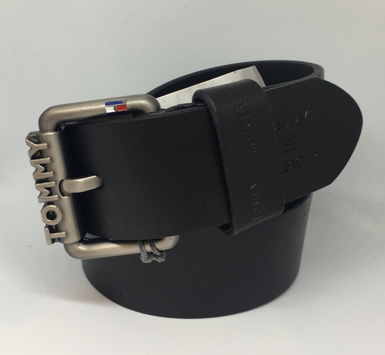 

Ремень под джинсы Tommy Hilfiger черный кожа 105-125 см. BD-232