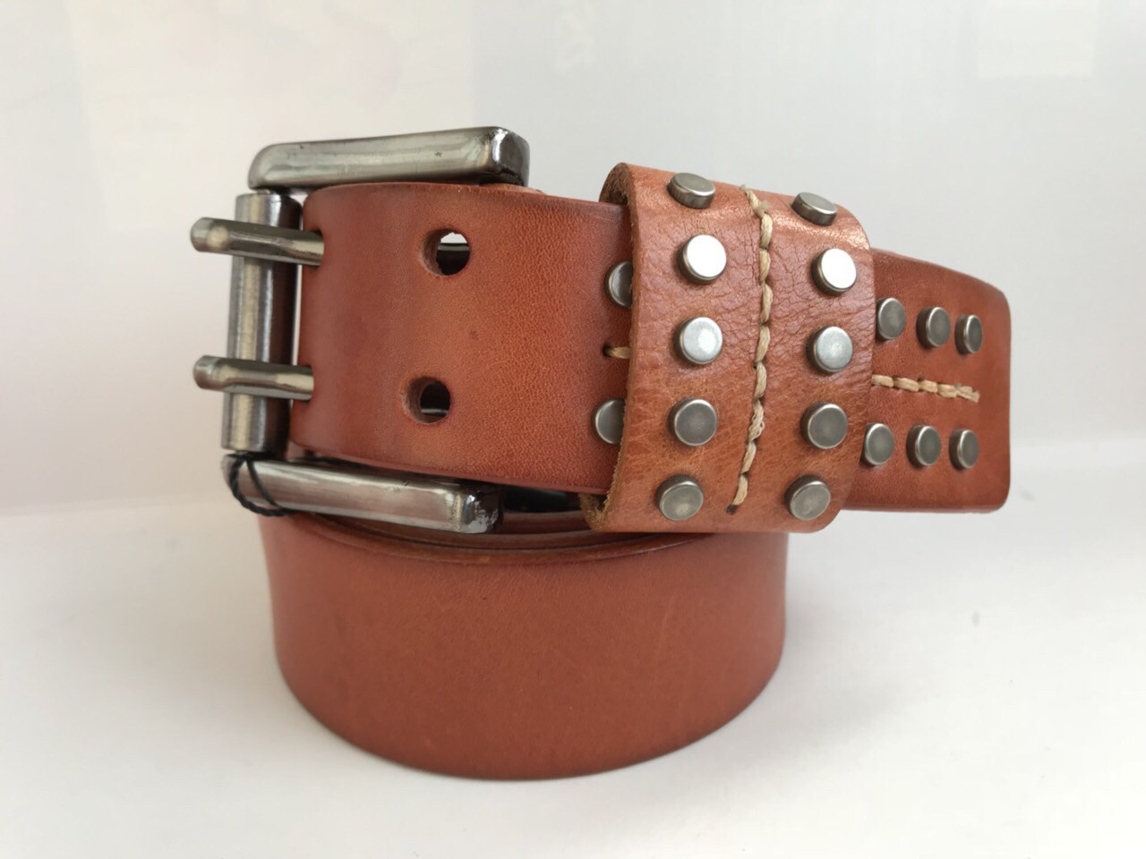 

Ремень под джинсы Cinturify рыжий кожа 105-125 см. CD-035