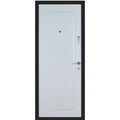 

Входные двери К-6 LX мод 218 Дуб графит / Белая текстура петли справа 950*2050