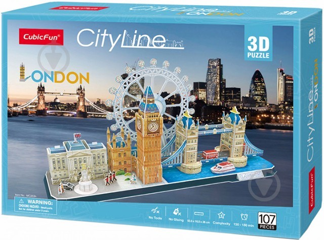 

3D пазл CubicFun City Line London (MC253h) (6944588202538)