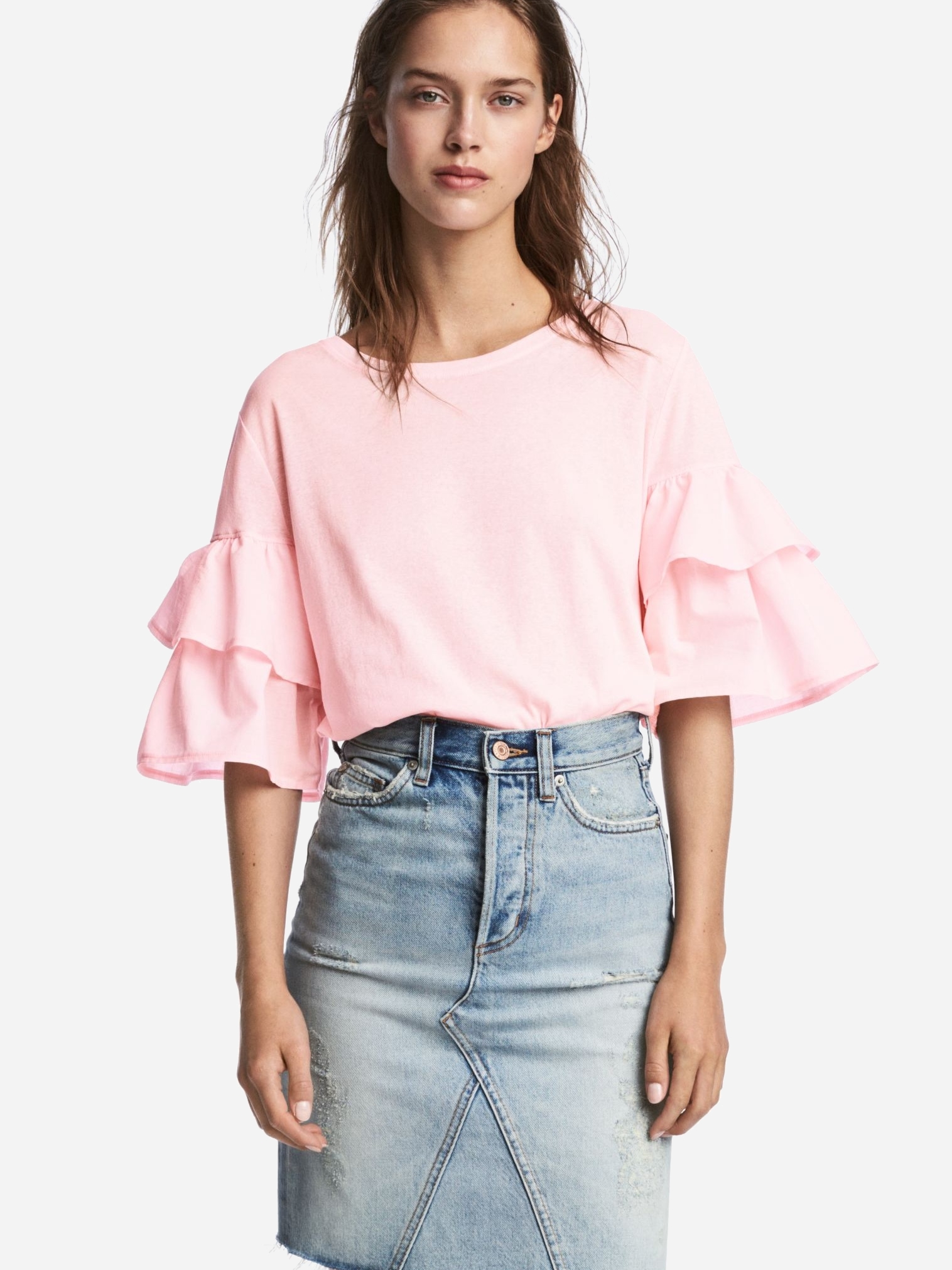 

Блузка H&M 5472646RP1 M Розовая