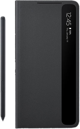 

Чехол-книжка Samsung Clear View Cover with S Pen для Samsung Galaxy S21 Ultra Black (EF-ZG99PCBEGRU)