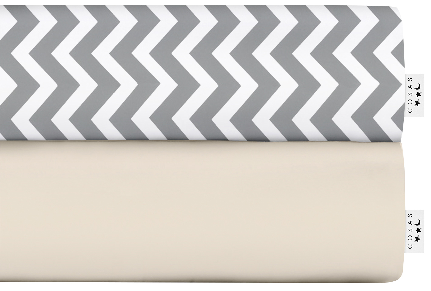 

Набор простыней Cosas Set Sheet Beige Drop Zig Grey 220х240 2 шт