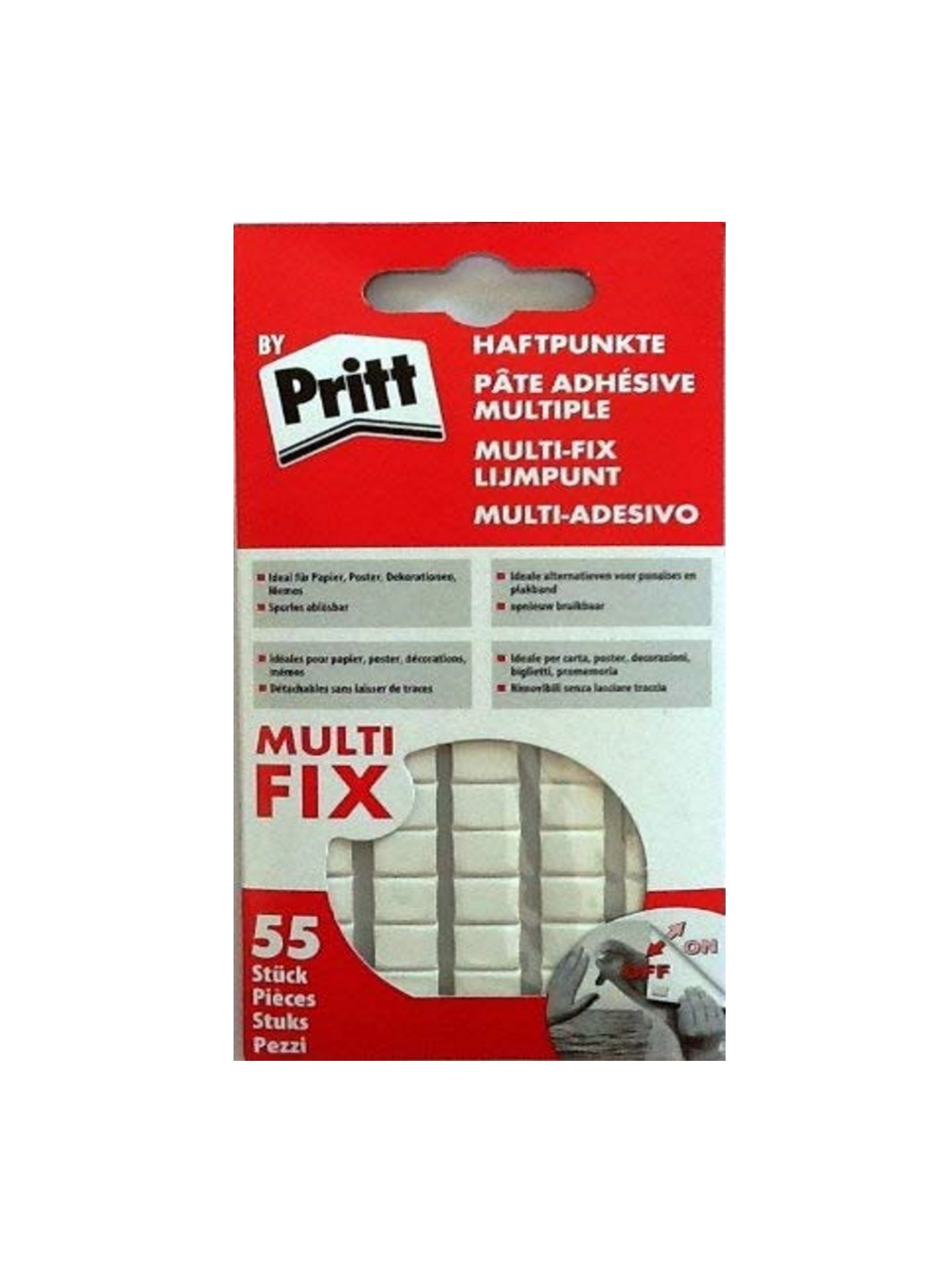 

Фиксирующая паста (55 шт) Pritt 13х7см Белый 32000000199863