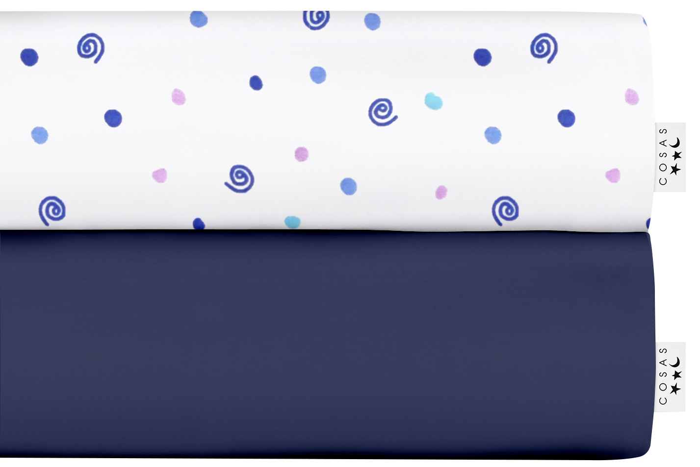 

Набор простыней Cosas Set Sheet Dark Blue Spiral Drops 220х240 2 шт