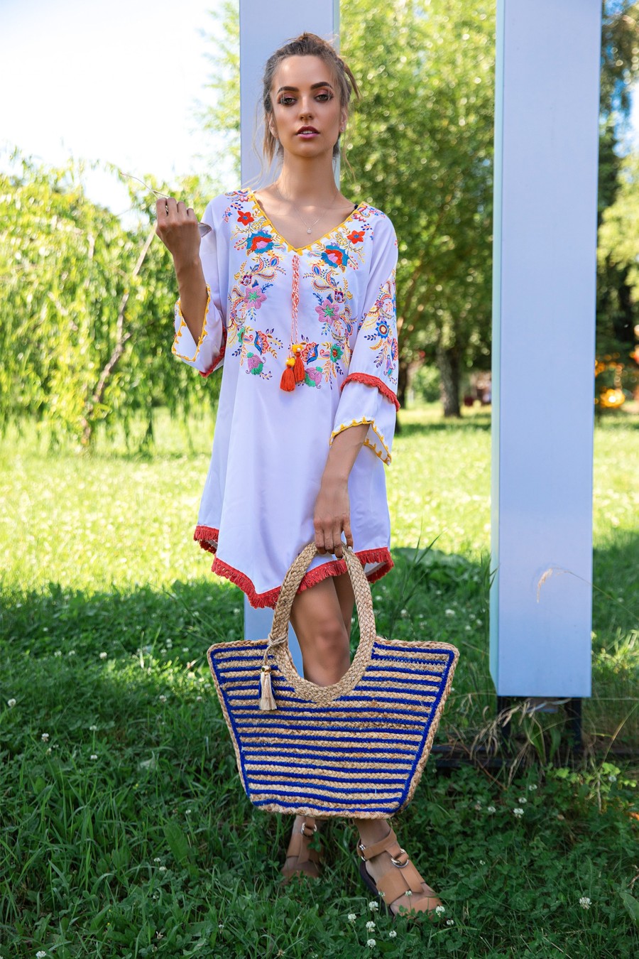 

Сумка Kamoa one size Бежевый-синий (Blue)