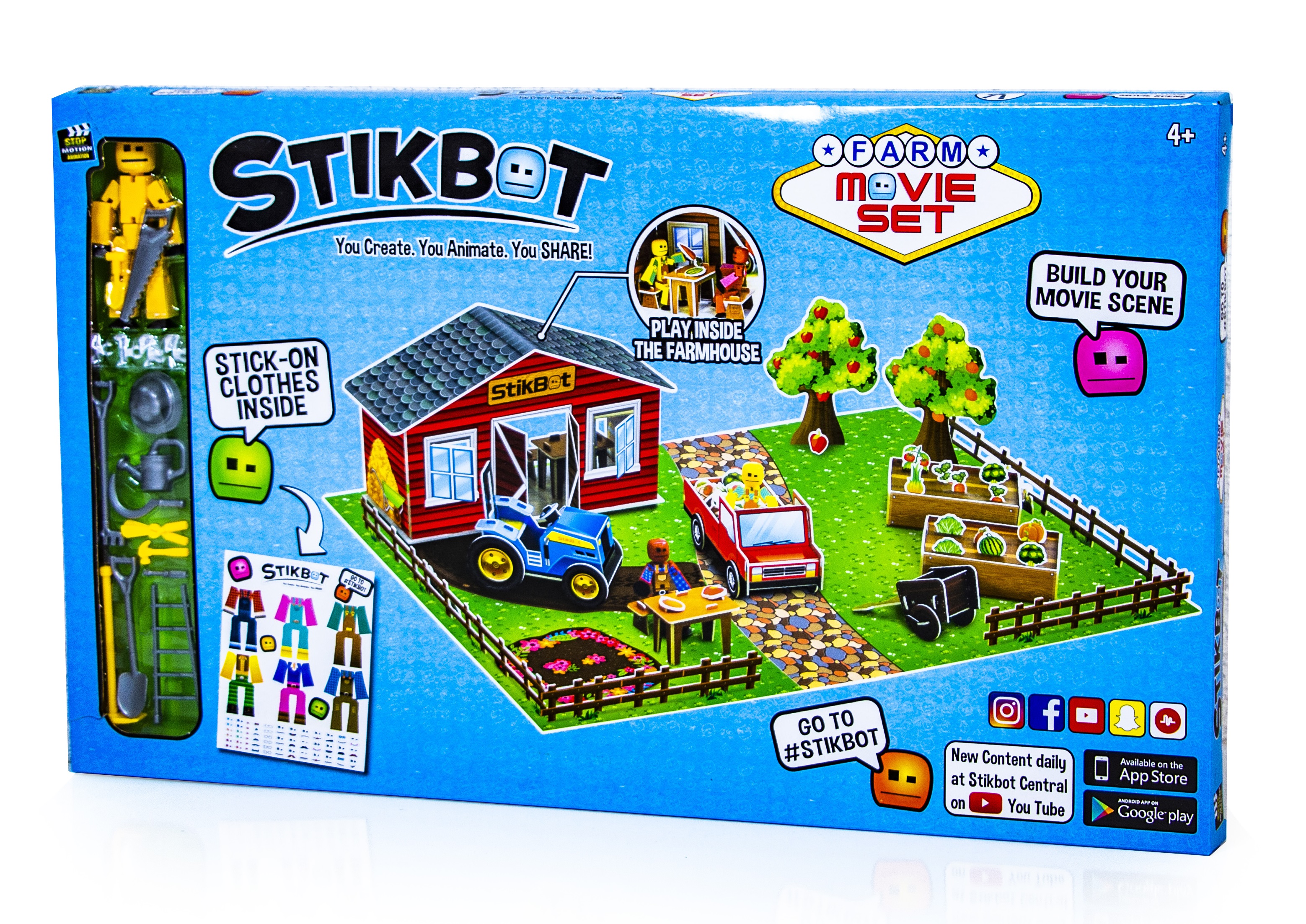 

Игровой набор анимационная Стикбот студия / Stikbot studio "Ферма" (1913243115)