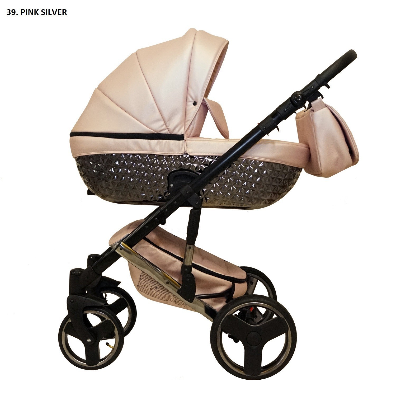 

Коляска Mikrus Crystal 39 2 в 1 Розовый