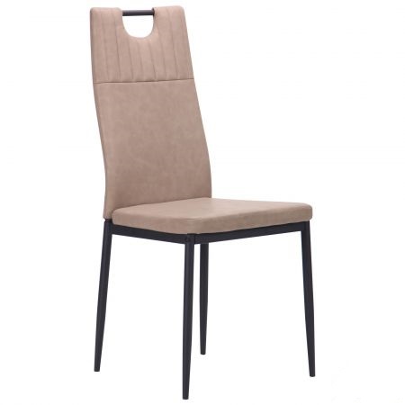 

Стул обеденный Alabama черный/нубук капучино AMF