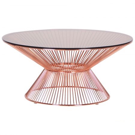 

Стол садовый металлический Owi, rose gold, glass top AMF