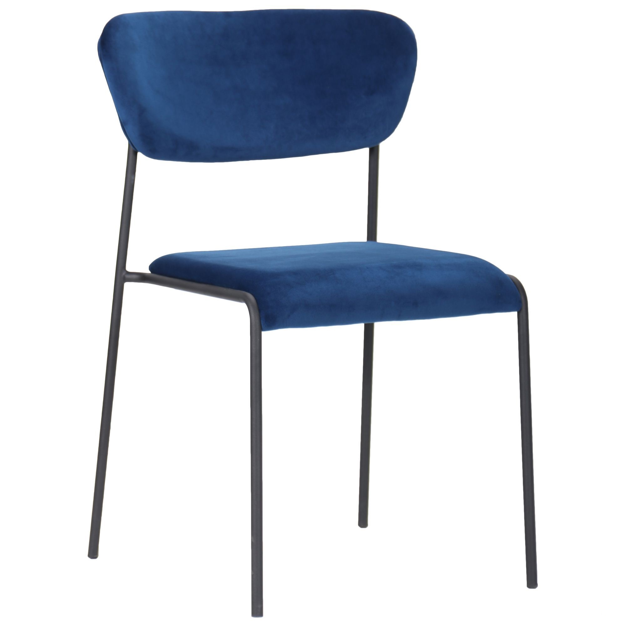 

Стул для кухни, гостиной, кафе, бара Alphabet A black/royal blue AMF