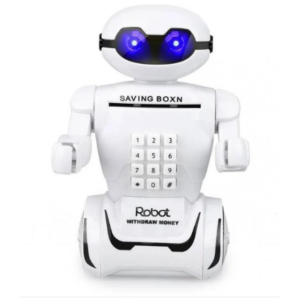 

Копилка Сейф-Робот на аккумуляторе с LED-лампой и купюроприемником LD PIGGY BANK