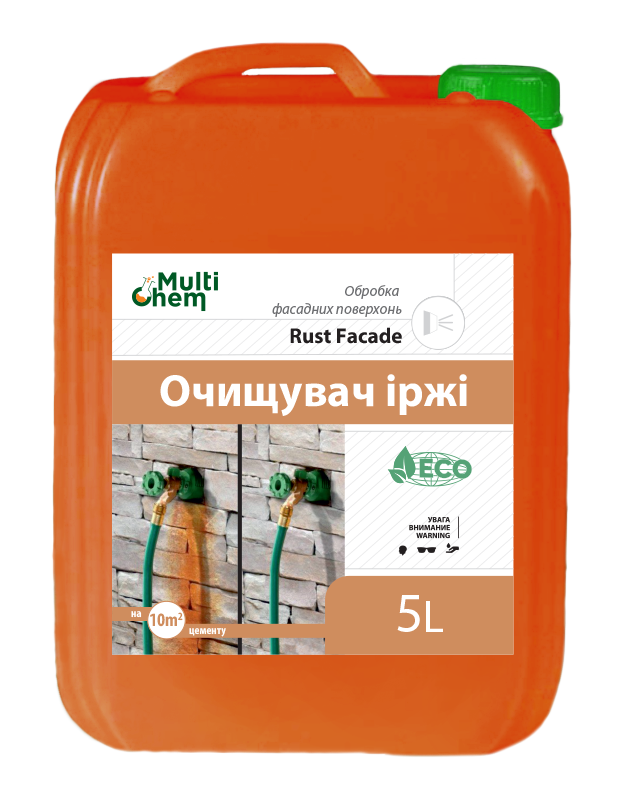 

Смывка ржавчины с поверхностей Rust Facade 5 л