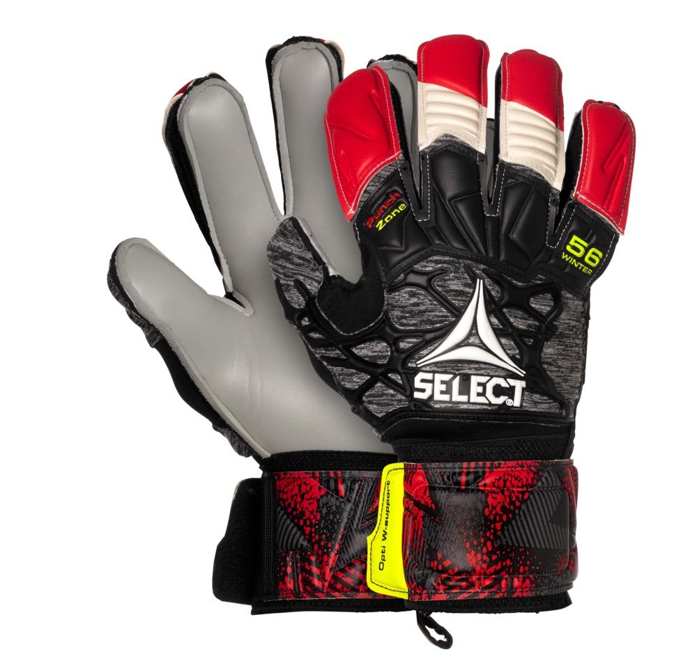 

Вратарские перчатки Select GOALKEEPER GLOVES 56 WINTHER черно-красные 8 601560-126