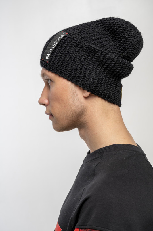 

Шапка БИНИ VASILYEV for Man  Черный ручная вязка, Шапка БИНИ VASILYEV for Man One size Черный ручная вязка