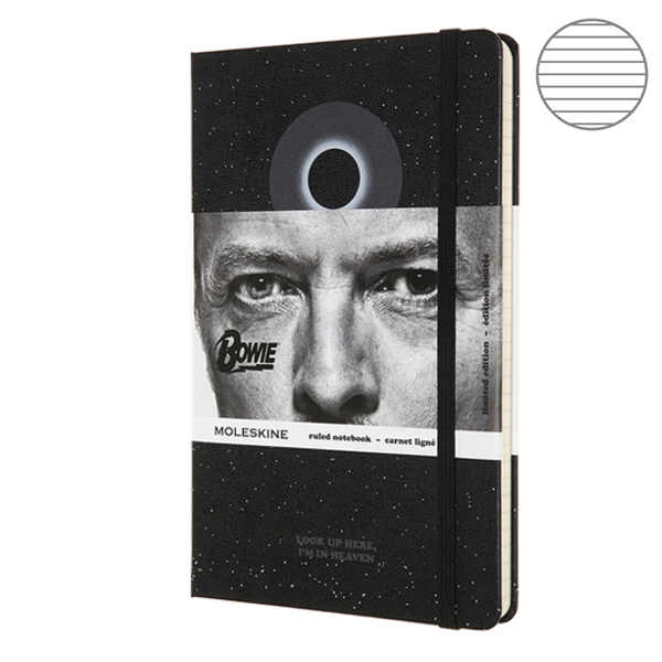 

Блокнот Moleskine David Bowie средний черный LEDBQP060B