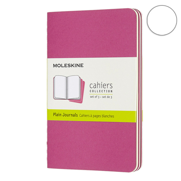 

3 блокнота Moleskine Cahier маленьких розовых CH013D17