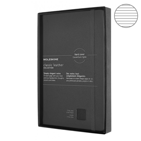 

Блокнот Moleskine Limited Edition Leather средний черный LCLH31HBKBOX