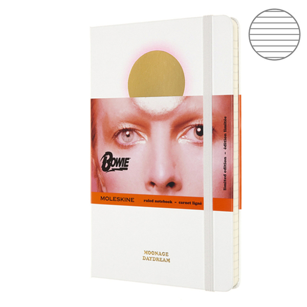 

Блокнот Moleskine David Bowie средний белый LEDBQP060A