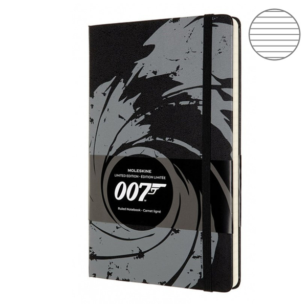 

Блокнот Moleskine James Bond средний черный LEJB02QP060A